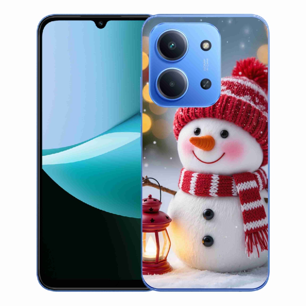 Gelový kryt mmCase na Xiaomi Redmi 15C 4G/5G (173mm) - sněhulák 2