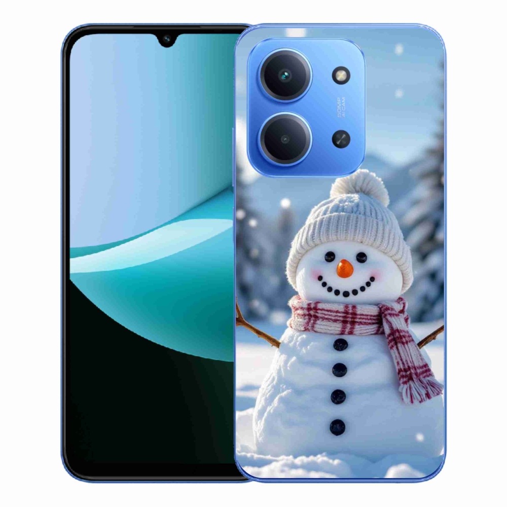 Gelový kryt mmCase na Xiaomi Redmi 15C 4G/5G (173mm) - sněhulák 3