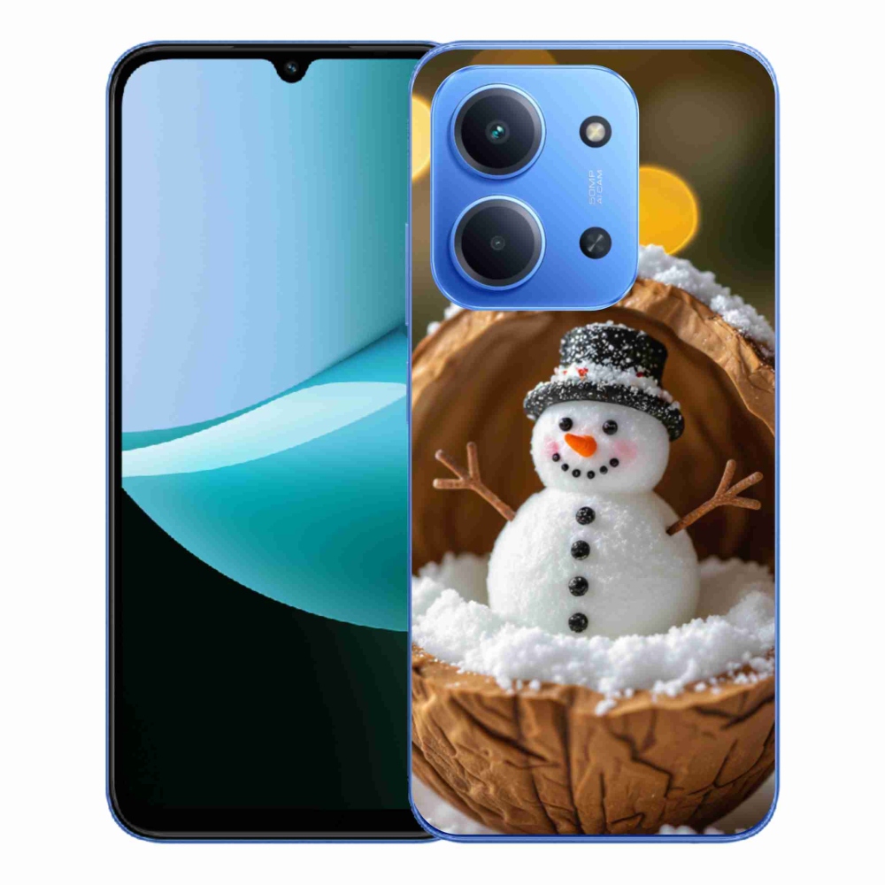 Gelový kryt mmCase na Xiaomi Redmi 15C 4G/5G (173mm) - sněhulák 4