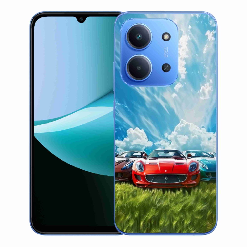 Gelový kryt mmCase na Xiaomi Redmi 15C 4G/5G (173mm) - sportovní vozy