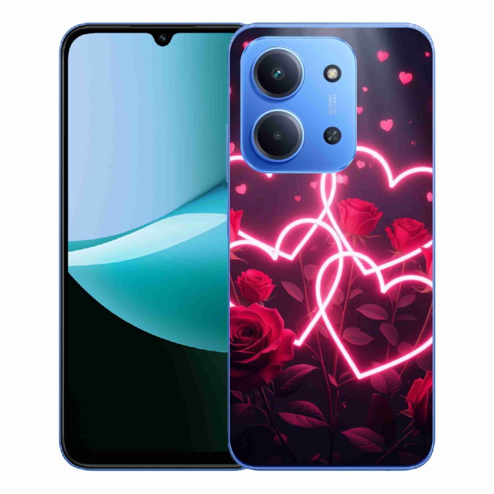 Gelový kryt mmCase na Xiaomi Redmi 15C 4G/5G (173mm) - srdce lásky