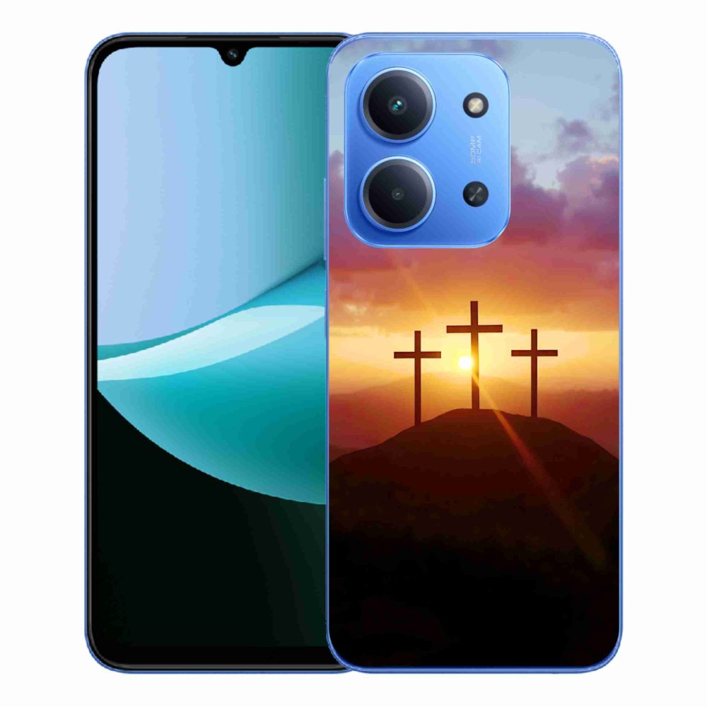 Gelový kryt mmCase na Xiaomi Redmi 15C 4G/5G (173mm) - tři kříže