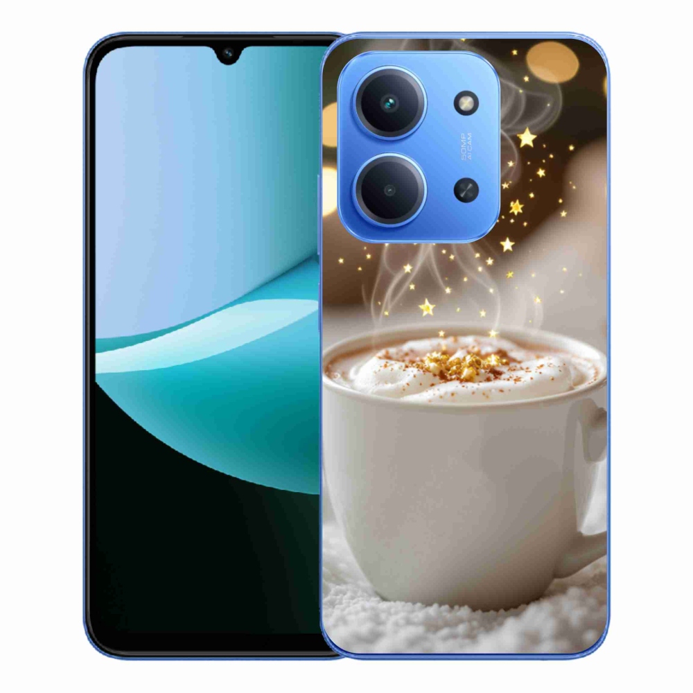 Gelový kryt mmCase na Xiaomi Redmi 15C 4G/5G (173mm) - vánoční horký nápoj