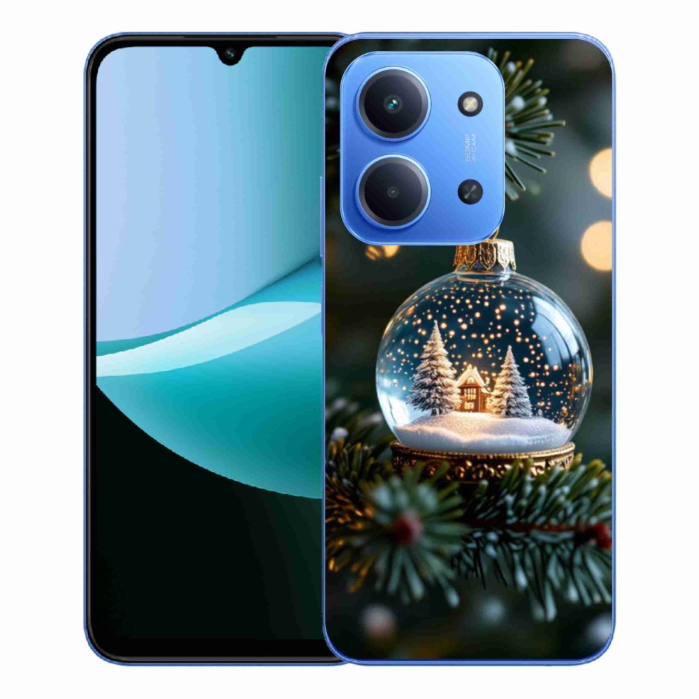 Gelový kryt mmCase na Xiaomi Redmi 15C 4G/5G (173mm) - vánoční koule 2