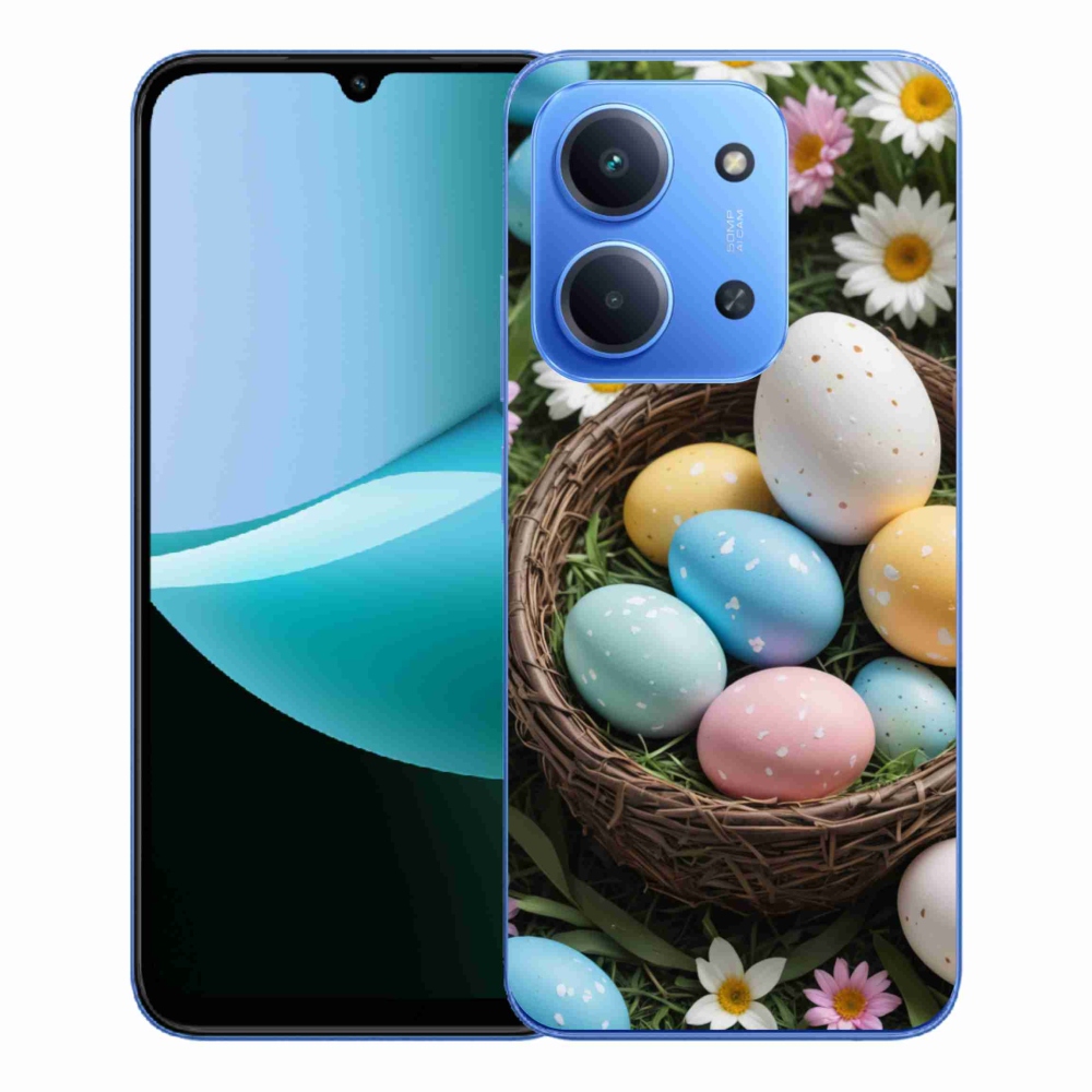 Gelový kryt mmCase na Xiaomi Redmi 15C 4G/5G (173mm) - velikonoční vajíčka 2