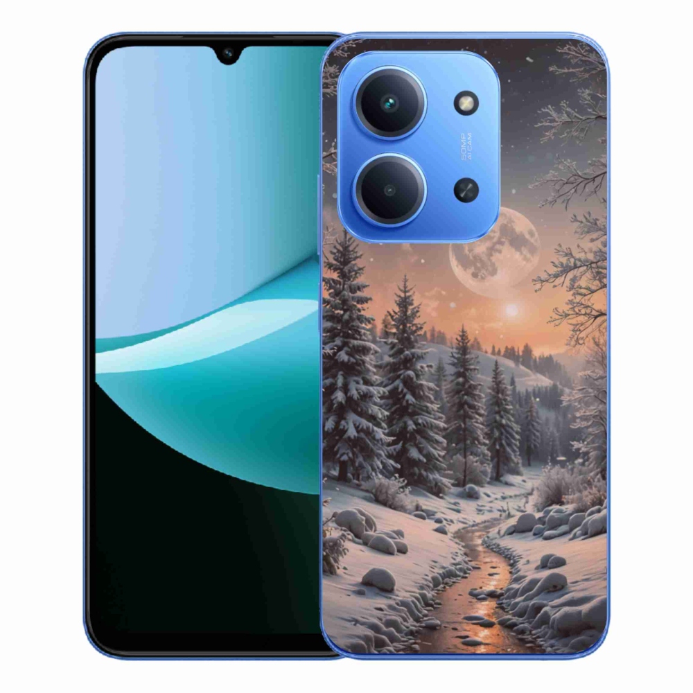 Gelový kryt mmCase na Xiaomi Redmi 15C 4G/5G (173mm) - zimní krajina 2