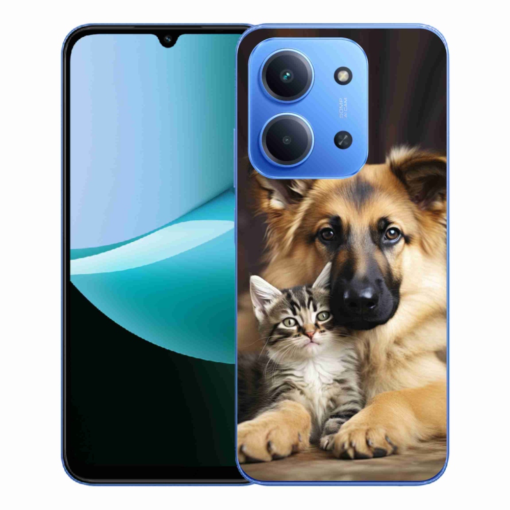 Gelový kryt mmCase na Xiaomi Redmi 15C 4G/5G (173mm) - zvířecí přátelství