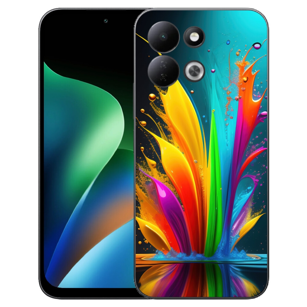 Gelový kryt mmCase na Xiaomi Redmi 17 4G/5G - abstraktní motiv 1
