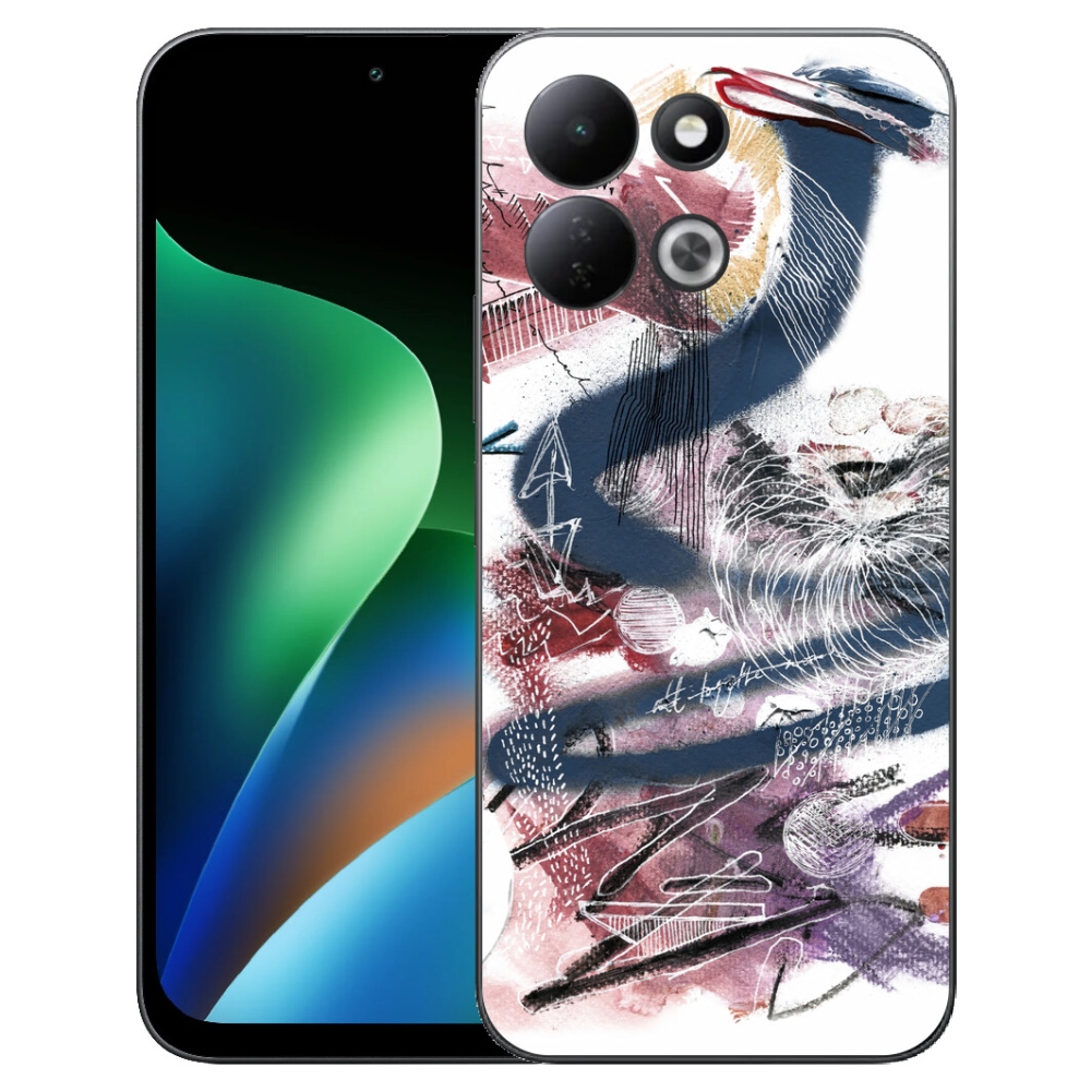 Gelový kryt mmCase na Xiaomi Redmi 17 4G/5G - abstraktní motiv 28