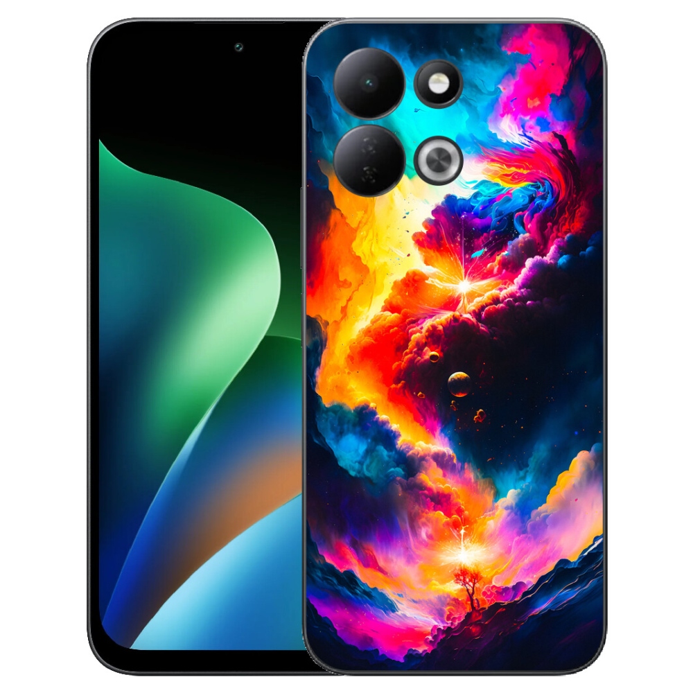 Gelový kryt mmCase na Xiaomi Redmi 17 4G/5G - abstraktní motiv