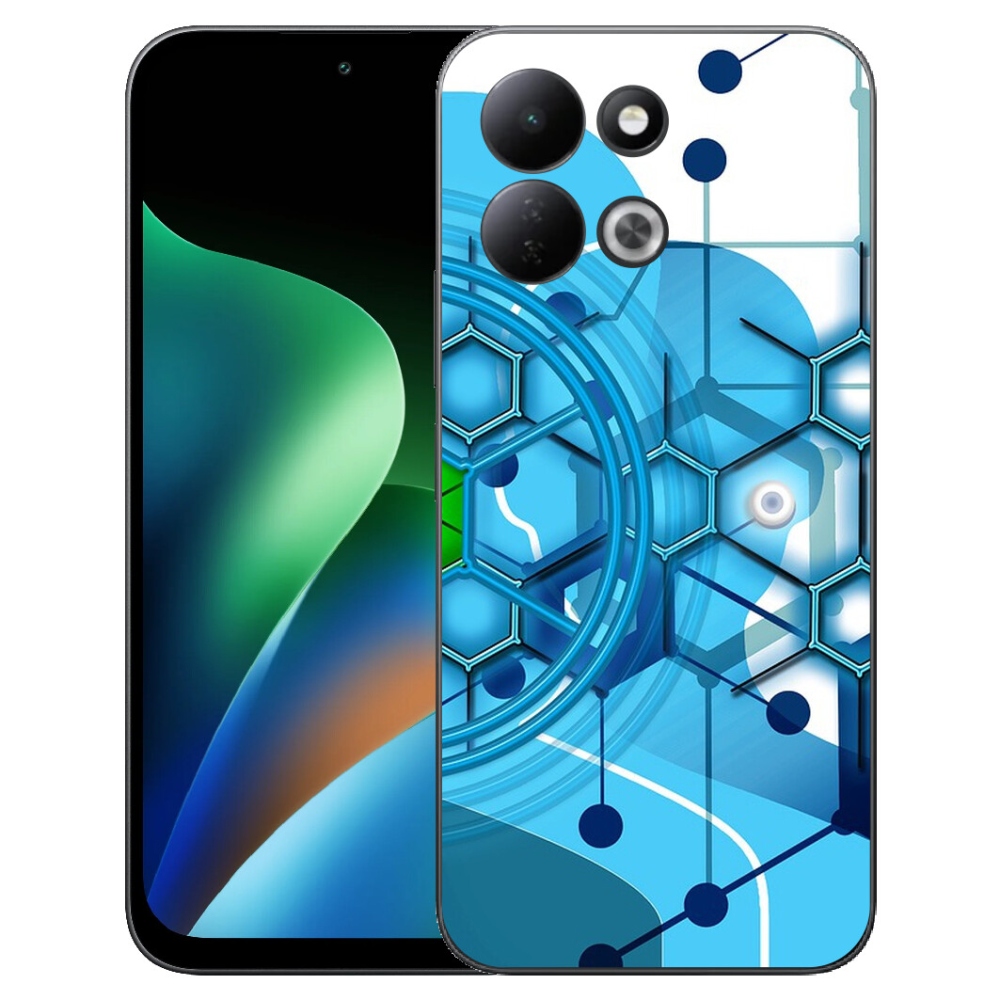 Gelový kryt mmCase na Xiaomi Redmi 17 4G/5G - abstraktní vzor 2