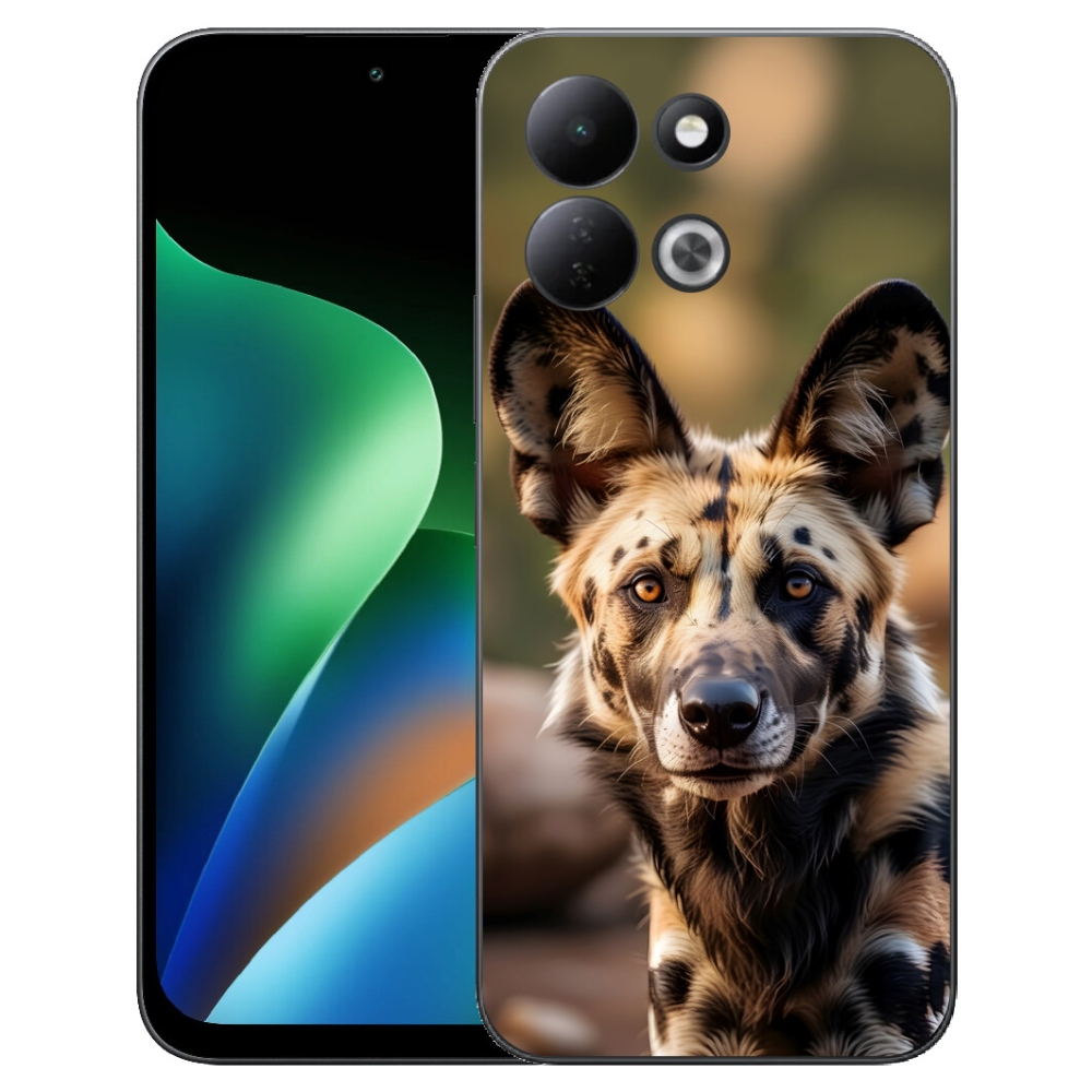 Gelový kryt mmCase na Xiaomi Redmi 17 4G/5G - africký divoký pes
