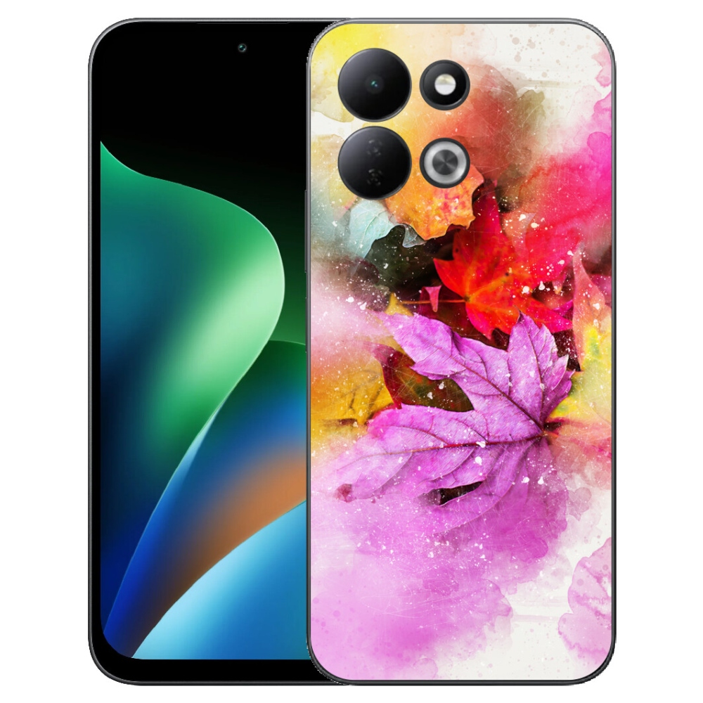 Gelový kryt mmCase na Xiaomi Redmi 17 4G/5G - barevné listy