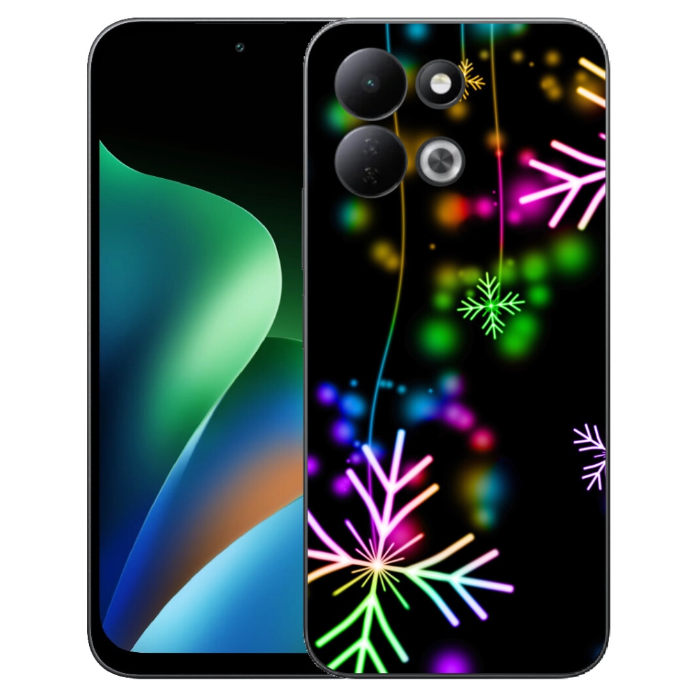 Gelový kryt mmCase na Xiaomi Redmi 17 4G/5G - barevné vločky