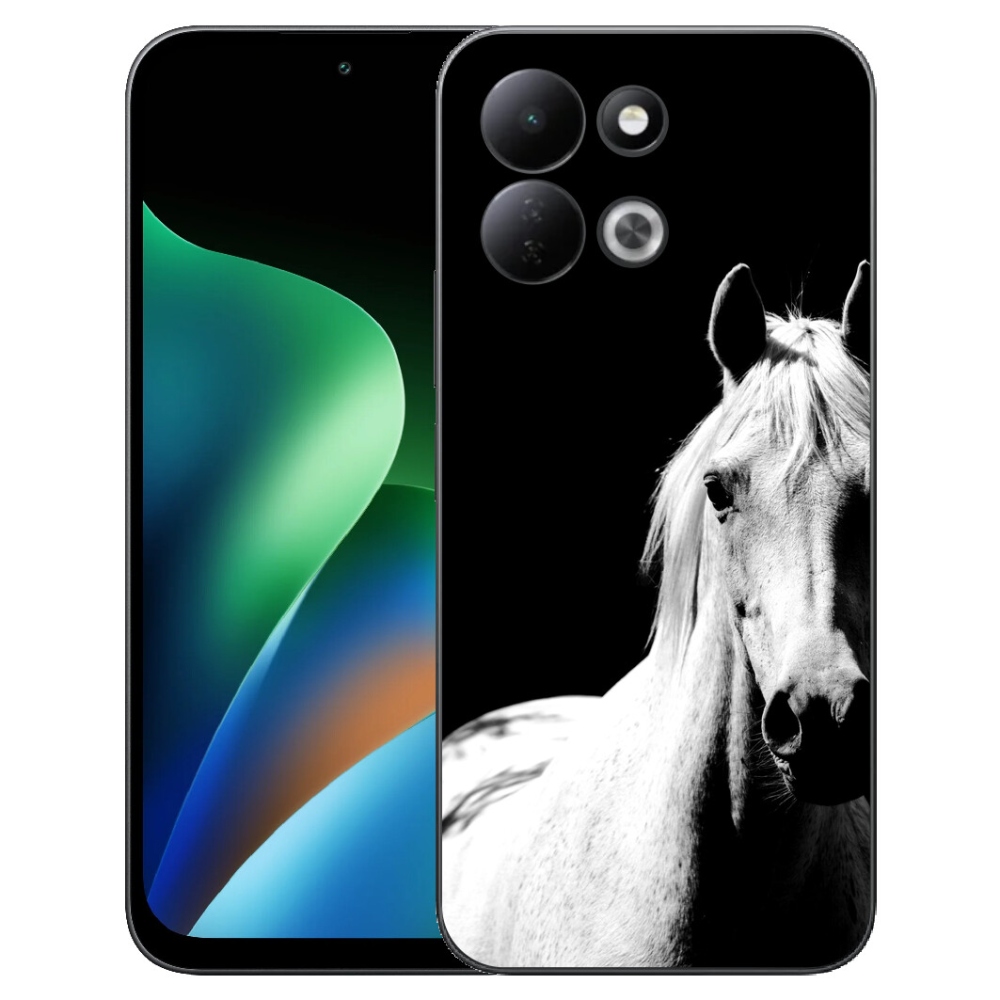 Gelový kryt mmCase na Xiaomi Redmi 17 4G/5G - bílý kůň 5