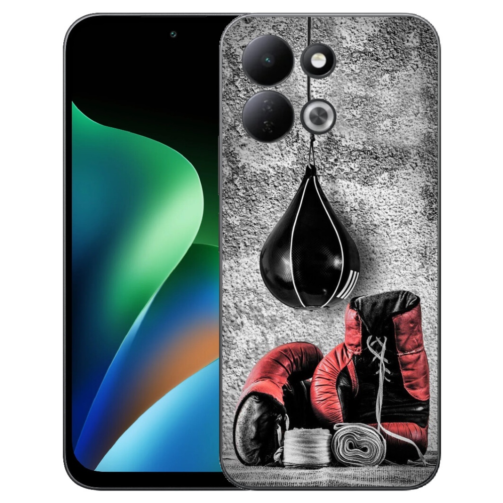 Gelový kryt mmCase na Xiaomi Redmi 17 4G/5G - boxovací pytel a rukavice