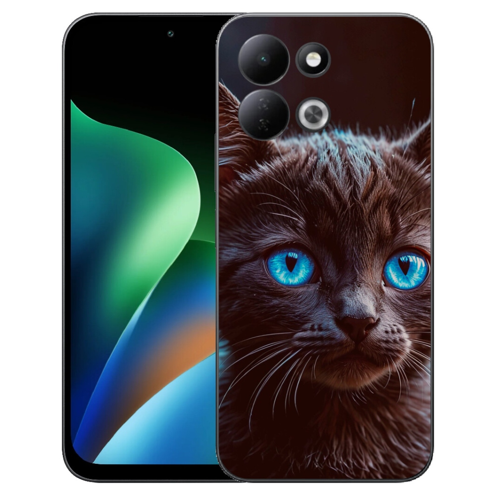 Gelový kryt mmCase na Xiaomi Redmi 17 4G/5G - černé kotě 2
