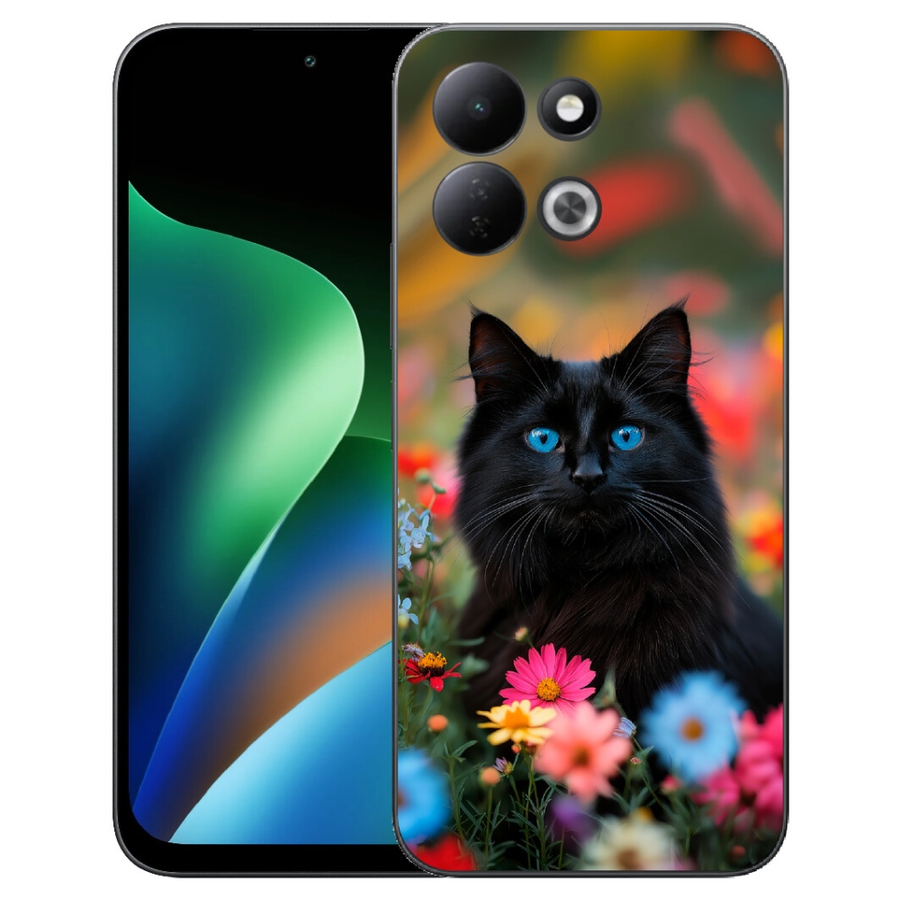 Gelový kryt mmCase na Xiaomi Redmi 17 4G/5G - černé kotě 4