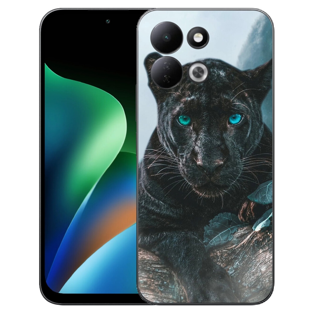 Gelový kryt mmCase na Xiaomi Redmi 17 4G/5G - černý panter