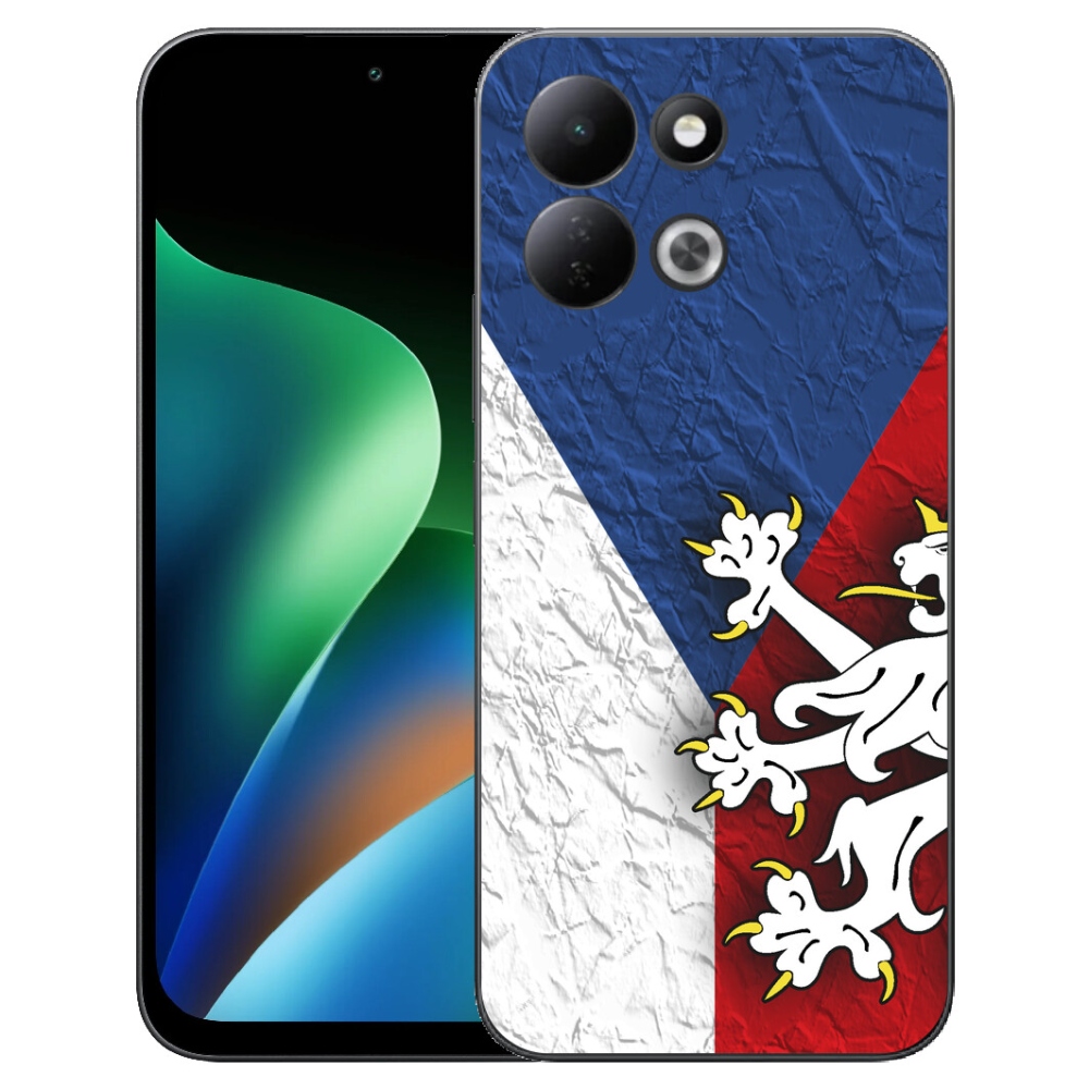 Gelový kryt mmCase na Xiaomi Redmi 17 4G/5G - česká vlajka 1