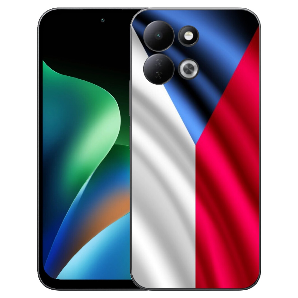 Gelový kryt mmCase na Xiaomi Redmi 17 4G/5G - česká vlajka
