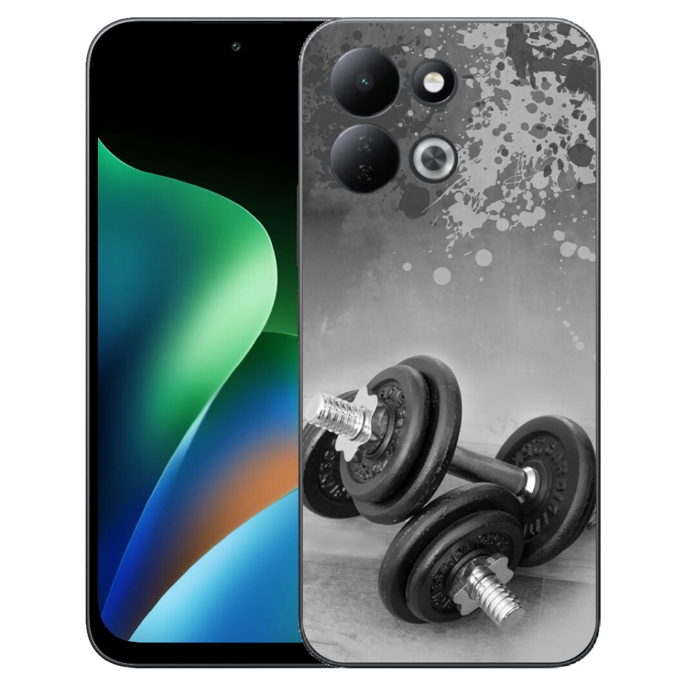 Gelový kryt mmCase na Xiaomi Redmi 17 4G/5G - činky 1