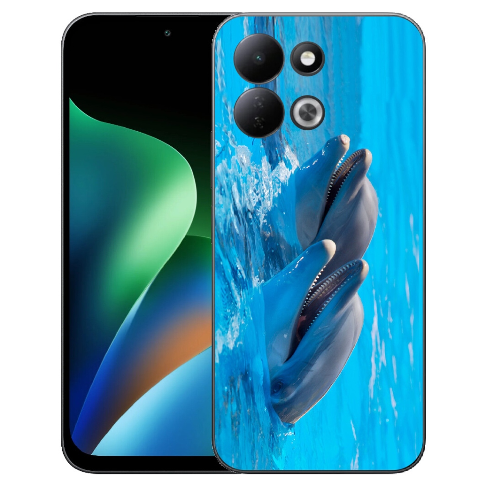 Gelový kryt mmCase na Xiaomi Redmi 17 4G/5G - delfíni