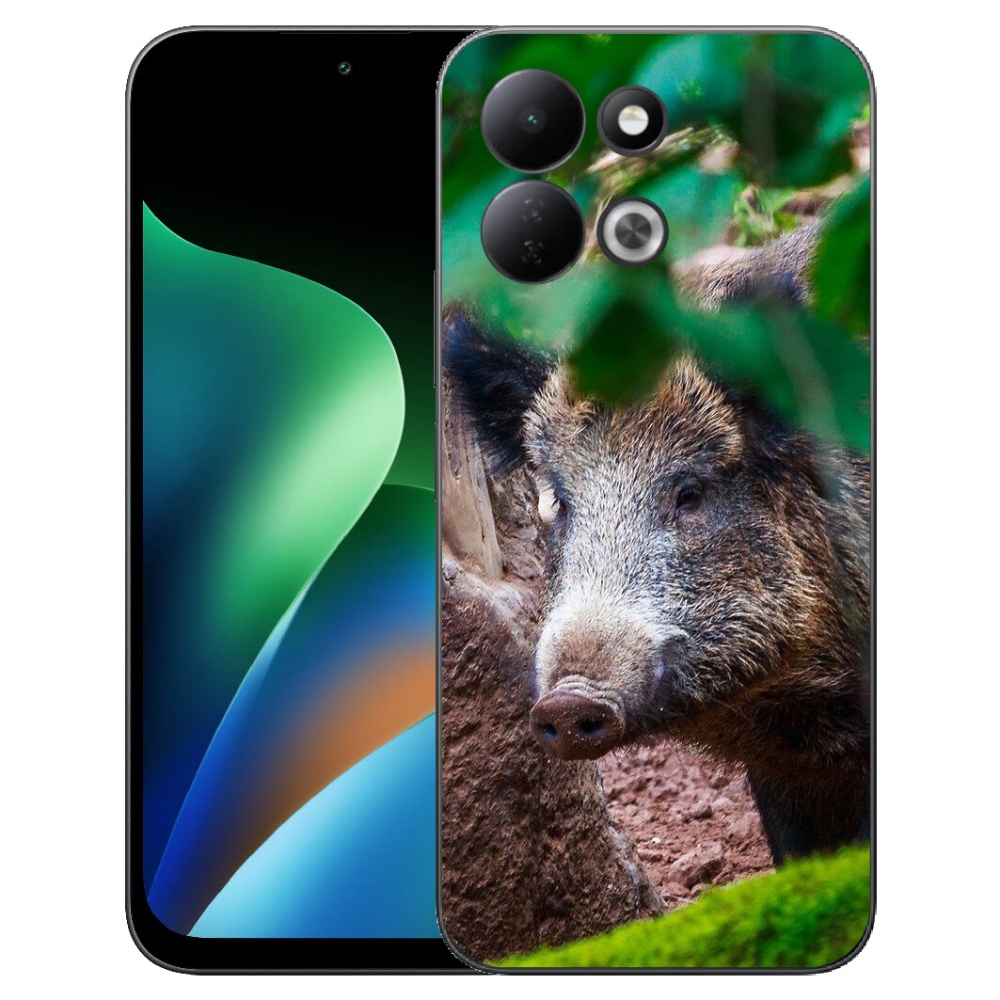 Gelový kryt mmCase na Xiaomi Redmi 17 4G/5G - divoké prase
