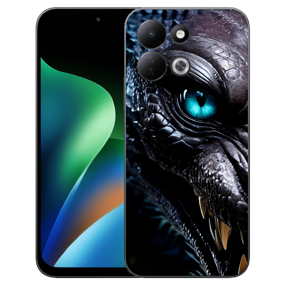 Gelový kryt mmCase na Xiaomi Redmi 17 4G/5G - dračí pohled
