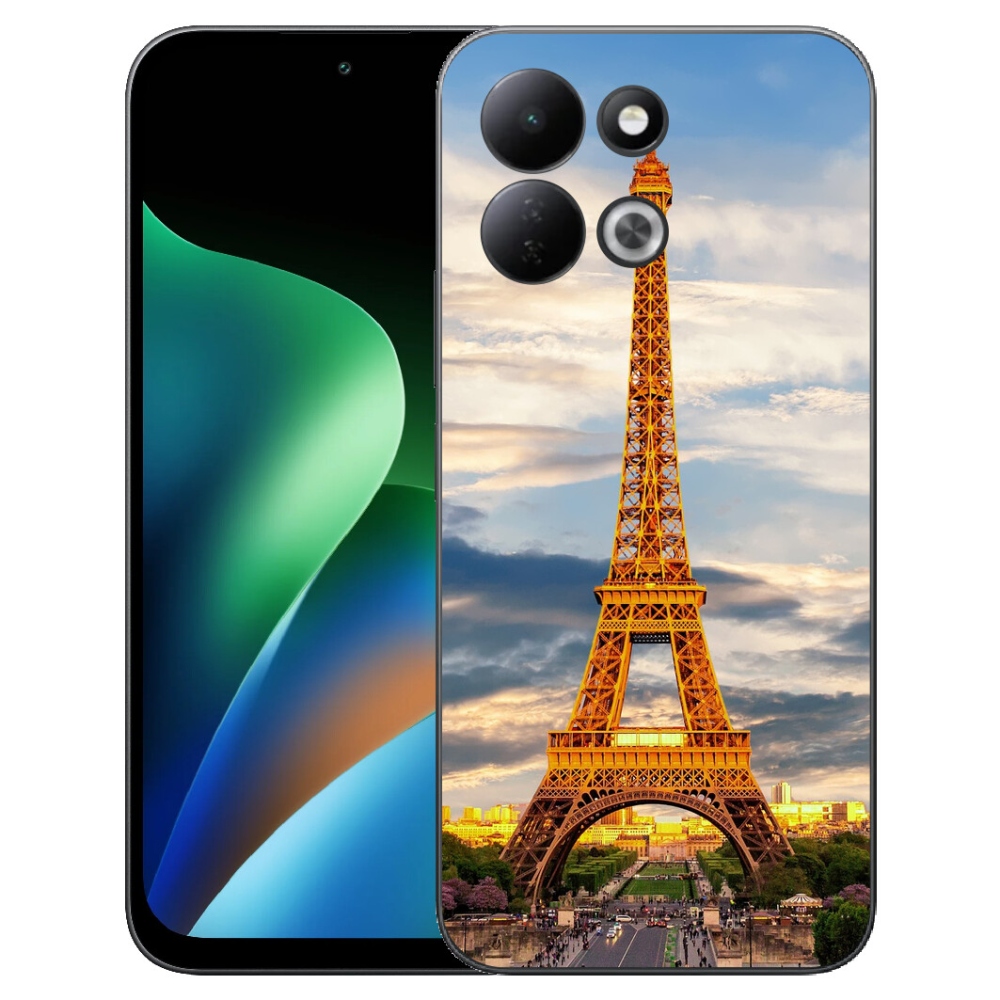 Gelový kryt mmCase na Xiaomi Redmi 17 4G/5G - eiffelova věž 3