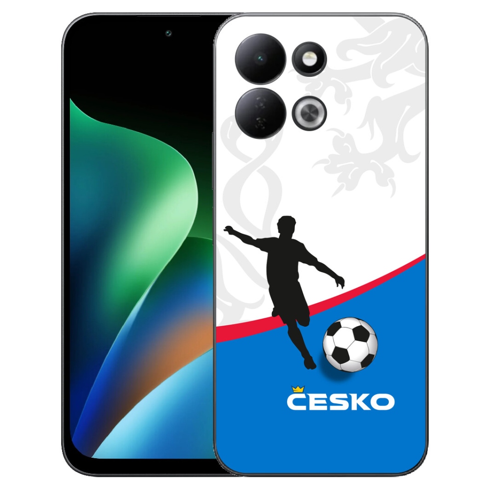 Gelový kryt mmCase na Xiaomi Redmi 17 4G/5G - fotbal Česko 1