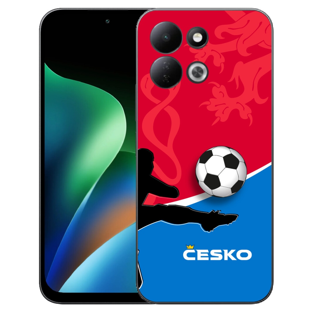 Gelový kryt mmCase na Xiaomi Redmi 17 4G/5G - fotbal Česko 2