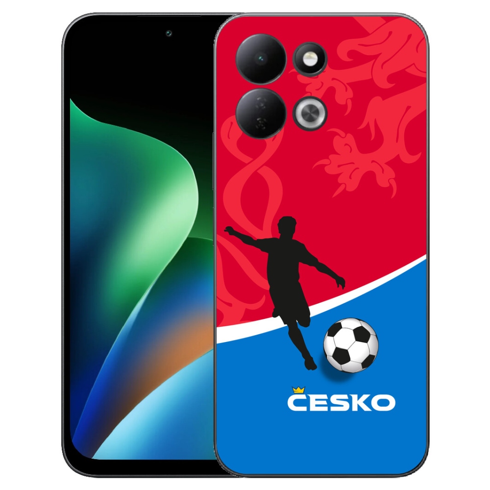 Gelový kryt mmCase na Xiaomi Redmi 17 4G/5G - fotbal Česko