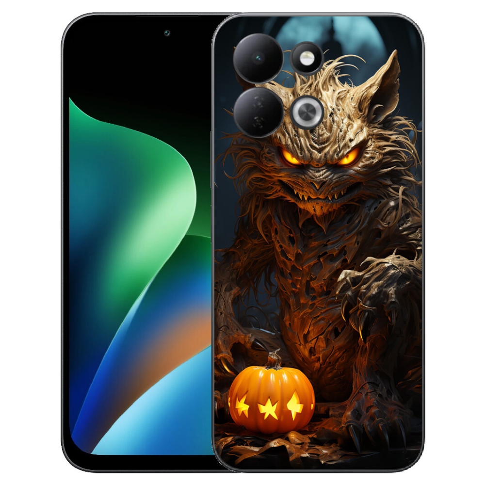 Gelový kryt mmCase na Xiaomi Redmi 17 4G/5G - halloweenská příšera