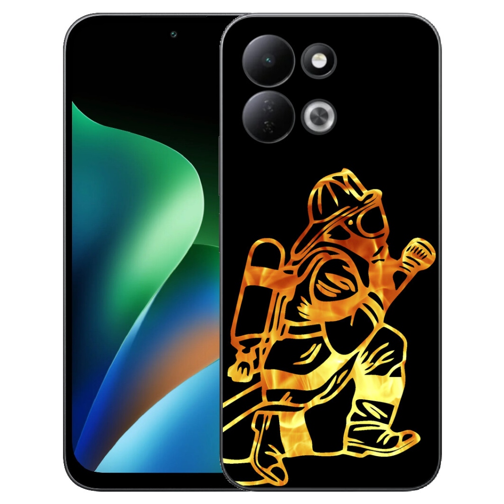 Gelový kryt mmCase na Xiaomi Redmi 17 4G/5G - hasič 1
