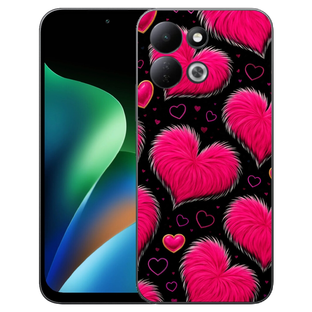 Gelový kryt mmCase na Xiaomi Redmi 17 4G/5G - hebká srdce