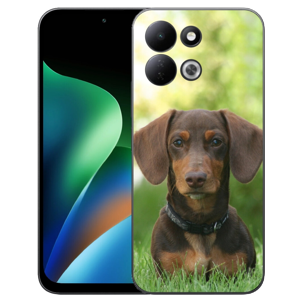 Gelový kryt mmCase na Xiaomi Redmi 17 4G/5G - hnědý jezevčík