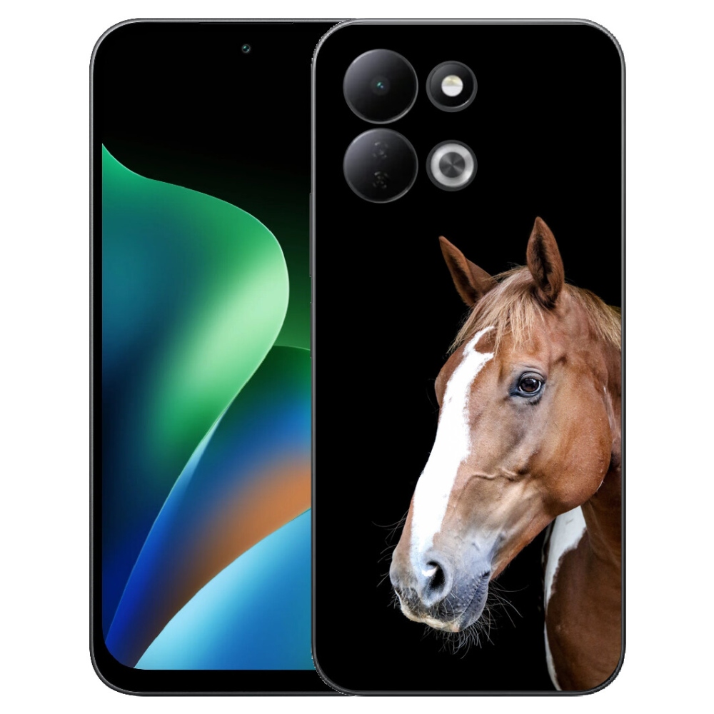 Gelový kryt mmCase na Xiaomi Redmi 17 4G/5G - hnědý kůň 3