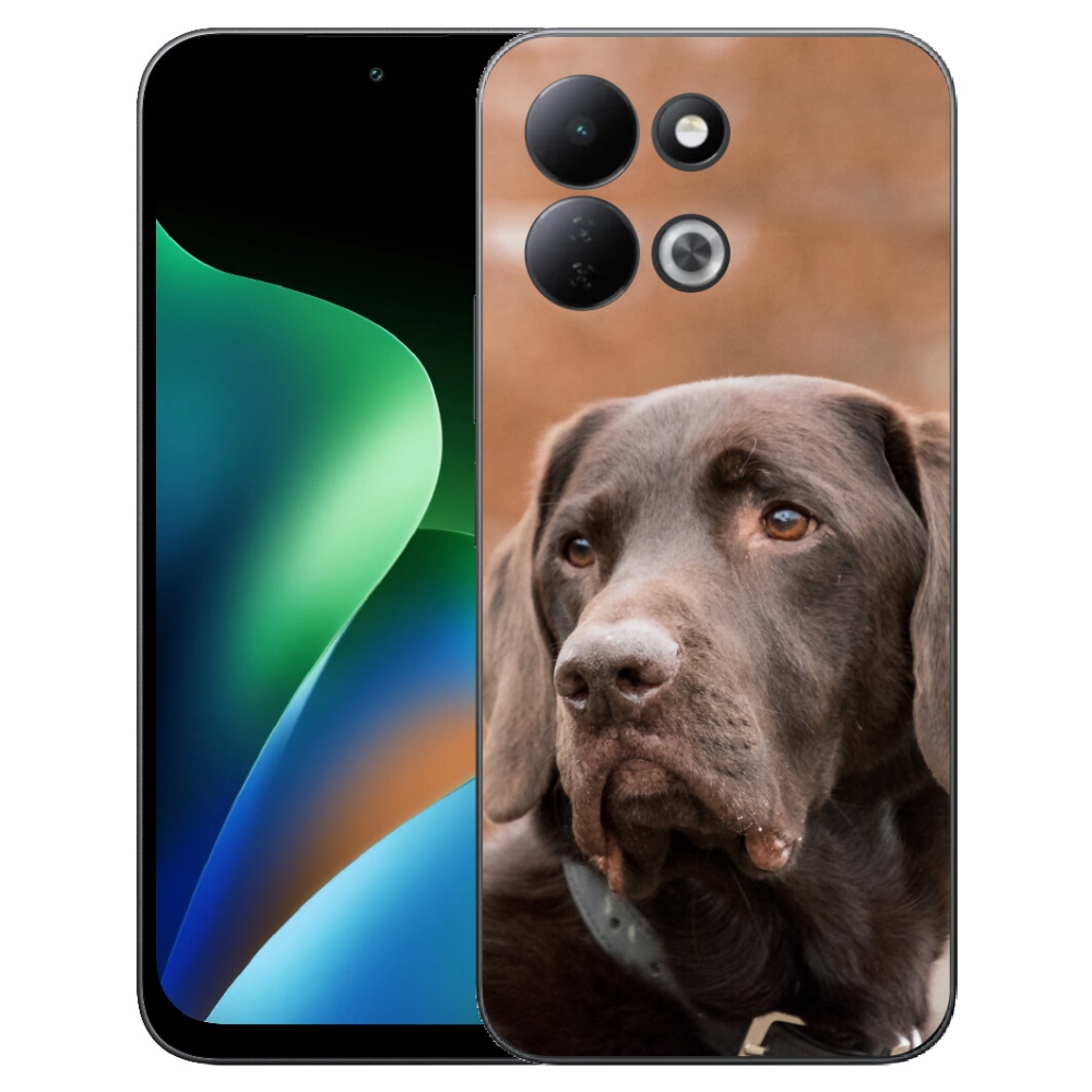 Gelový kryt mmCase na Xiaomi Redmi 17 4G/5G - hnědý labrador