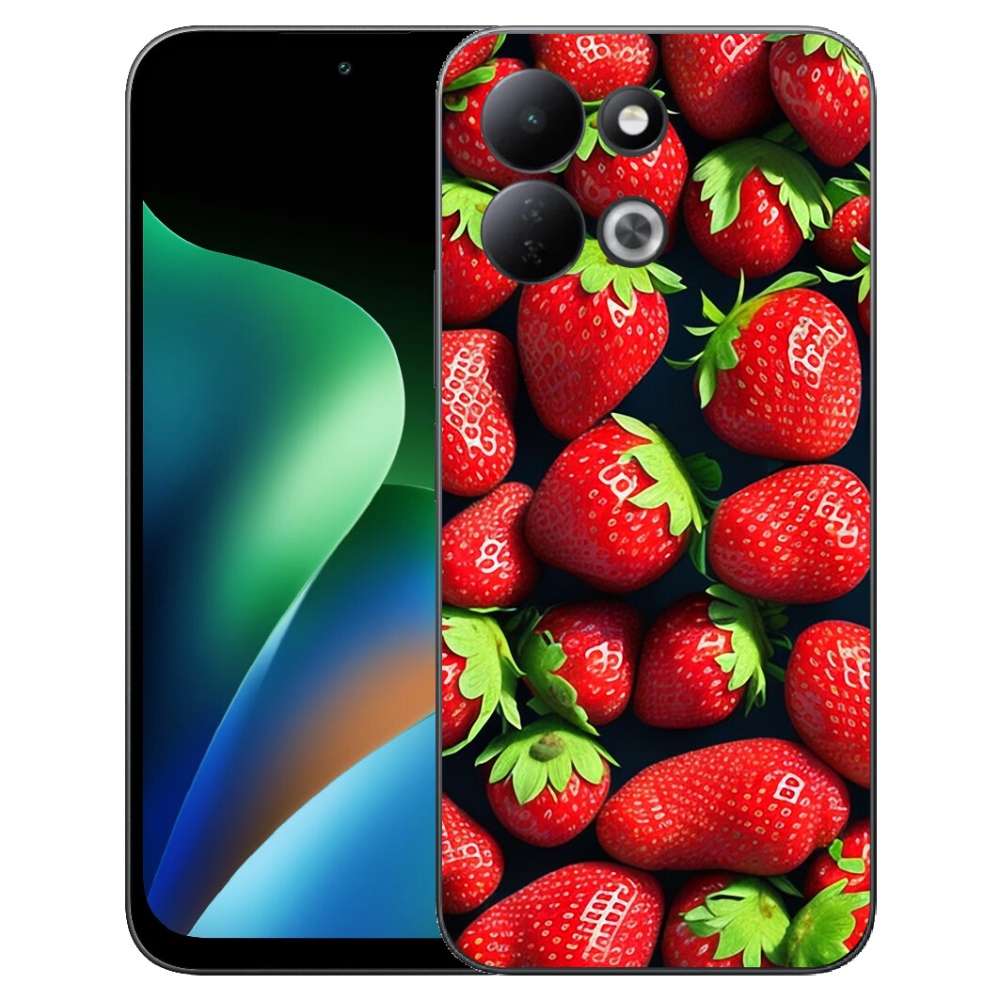 Gelový kryt mmCase na Xiaomi Redmi 17 4G/5G - jahody
