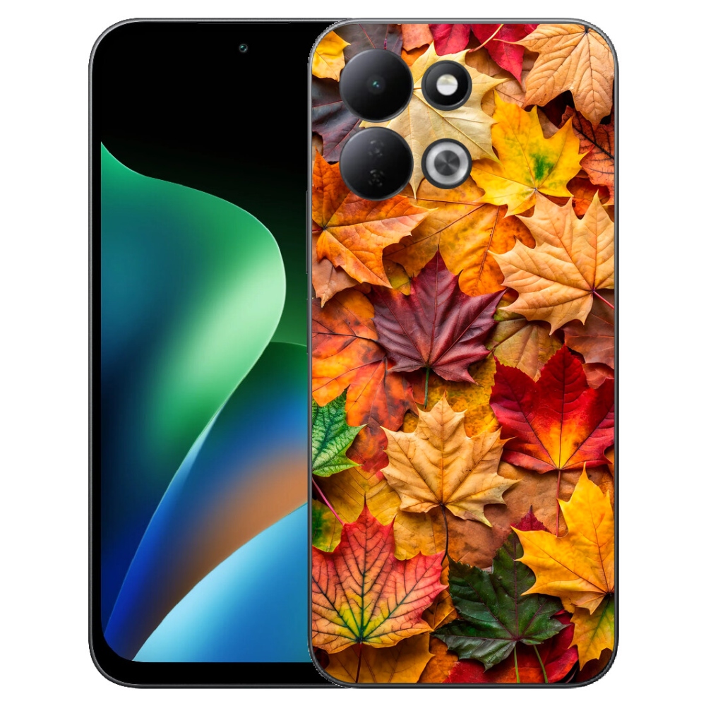 Gelový kryt mmCase na Xiaomi Redmi 17 4G/5G - javorové listy 2