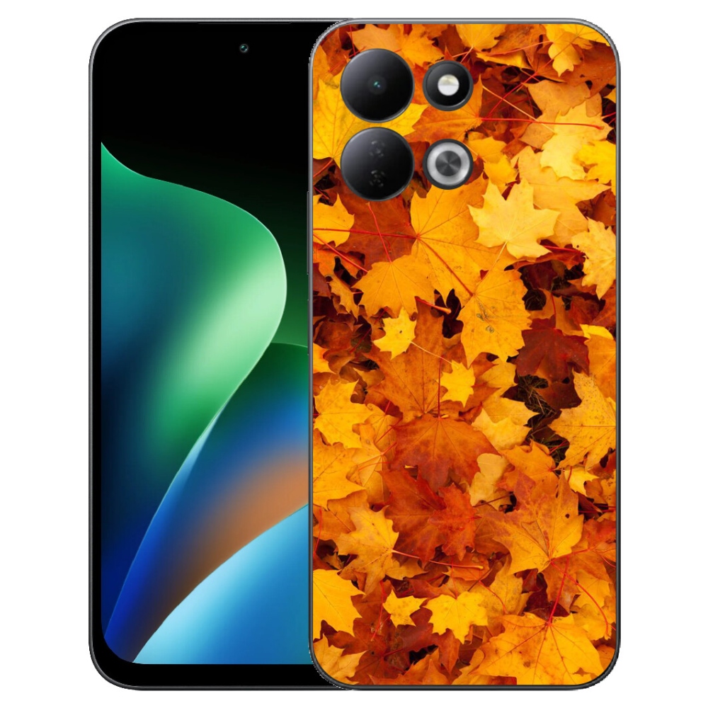 Gelový kryt mmCase na Xiaomi Redmi 17 4G/5G - javorové listy