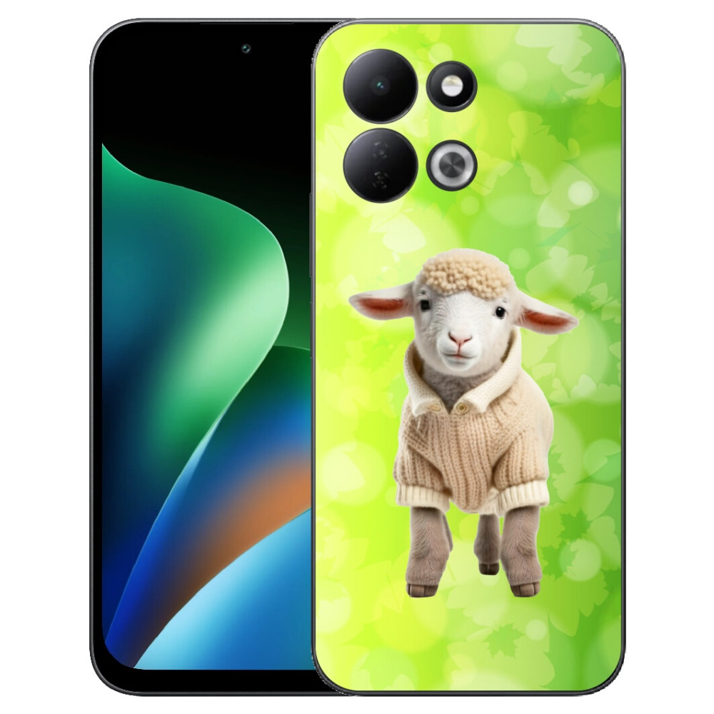 Gelový kryt mmCase na Xiaomi Redmi 17 4G/5G - jehně ve svetru