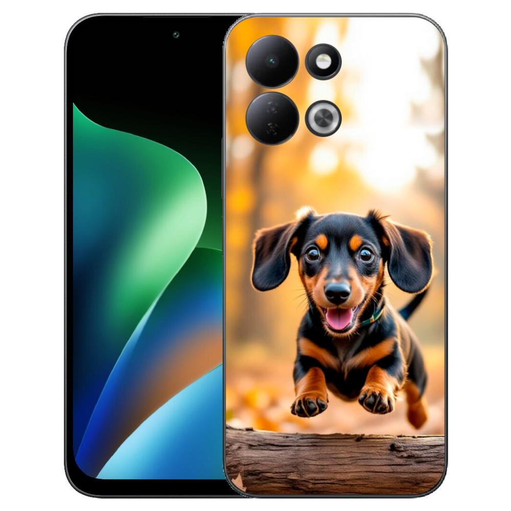 Gelový kryt mmCase na Xiaomi Redmi 17 4G/5G - jezevčík 2