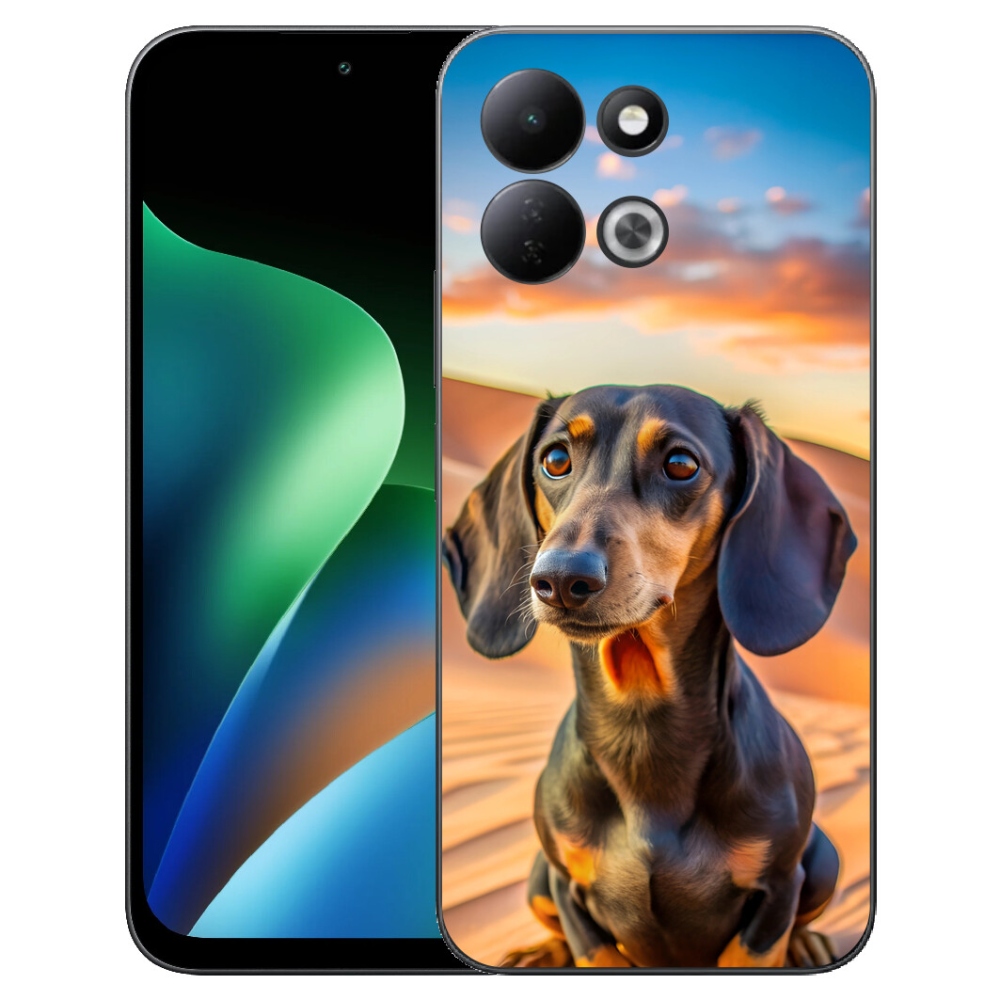 Gelový kryt mmCase na Xiaomi Redmi 17 4G/5G - jezevčík 3 