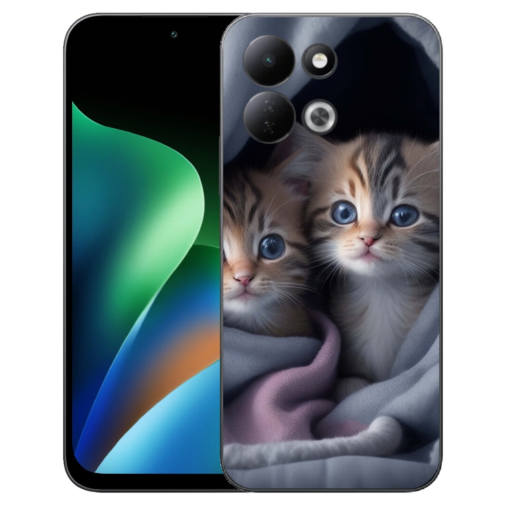 Gelový kryt mmCase na Xiaomi Redmi 17 4G/5G - kočičí duo 2