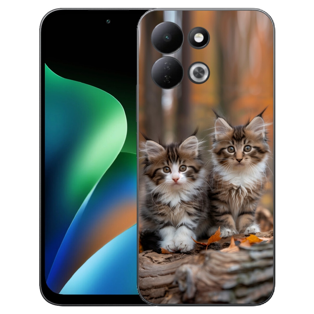 Gelový kryt mmCase na Xiaomi Redmi 17 4G/5G - kočičí duo 3