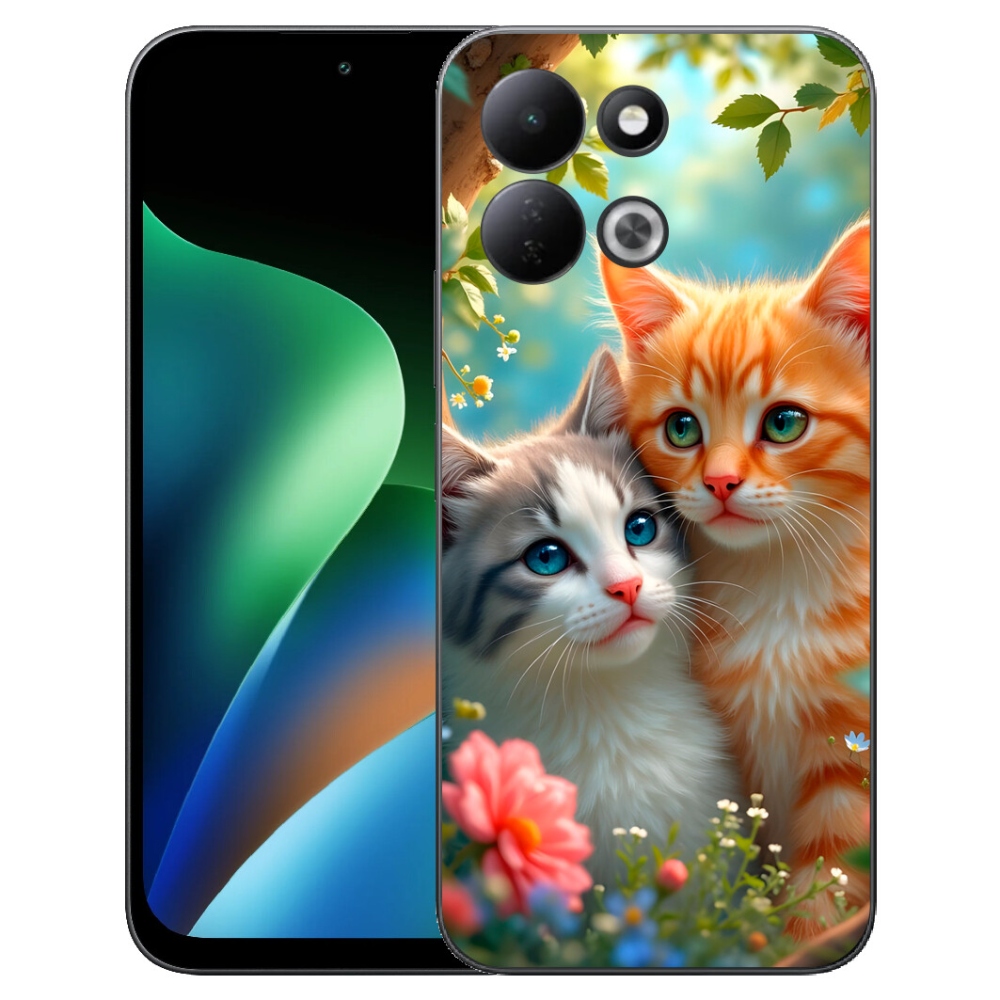 Gelový kryt mmCase na Xiaomi Redmi 17 4G/5G - kočičí láska 2