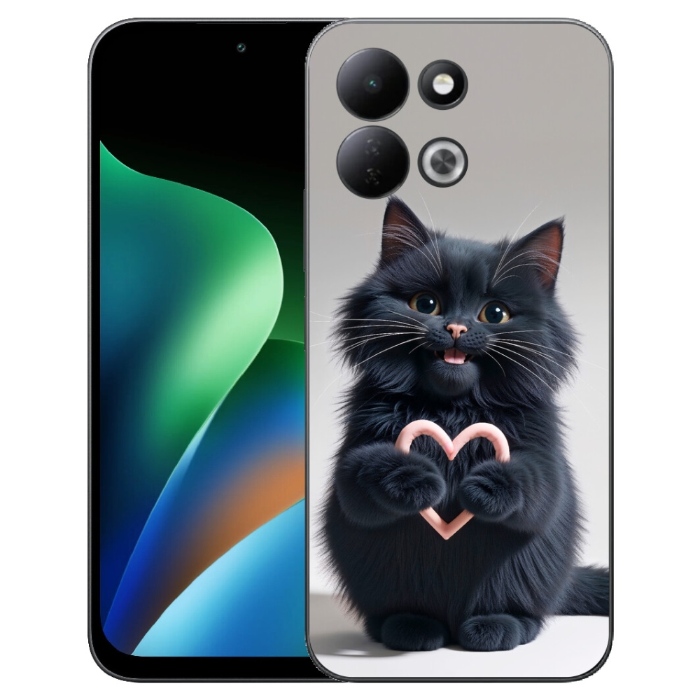 Gelový kryt mmCase na Xiaomi Redmi 17 4G/5G - kočičí láska 3