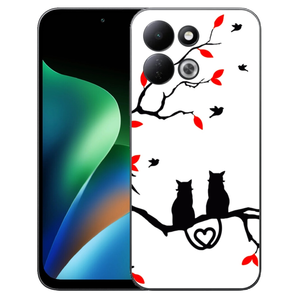 Gelový kryt mmCase na Xiaomi Redmi 17 4G/5G - kočičí láska